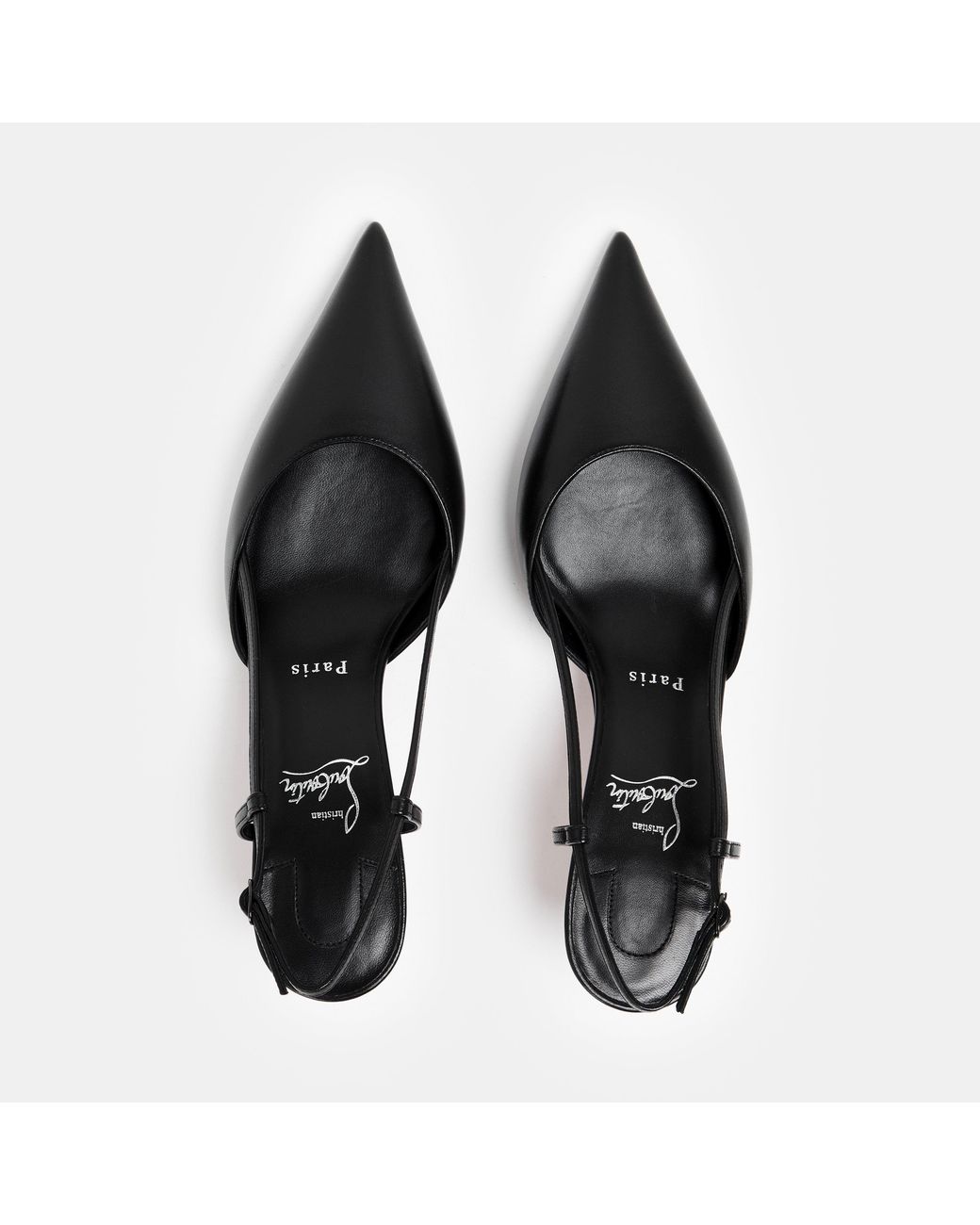 Christian Louboutin Black Miss Z Slingback 60Mm Pumps