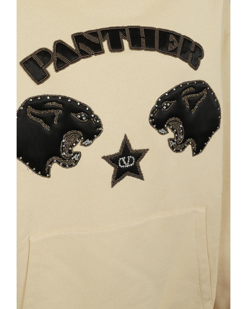 Valentino Natural Long-Sleeve Hooded Sweatshirt