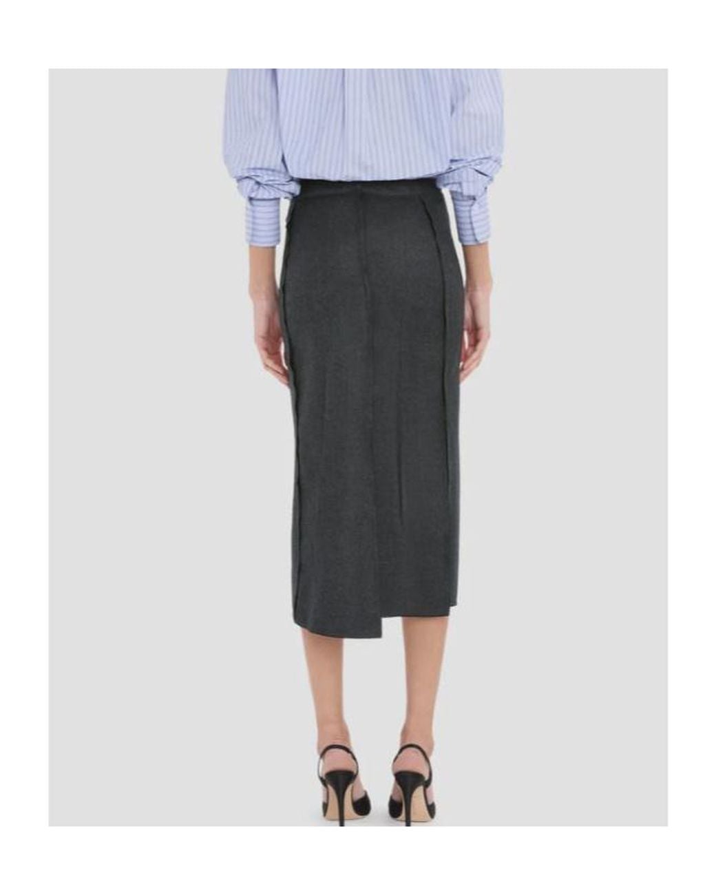 Victoria Beckham Black High-Waisted Skirt