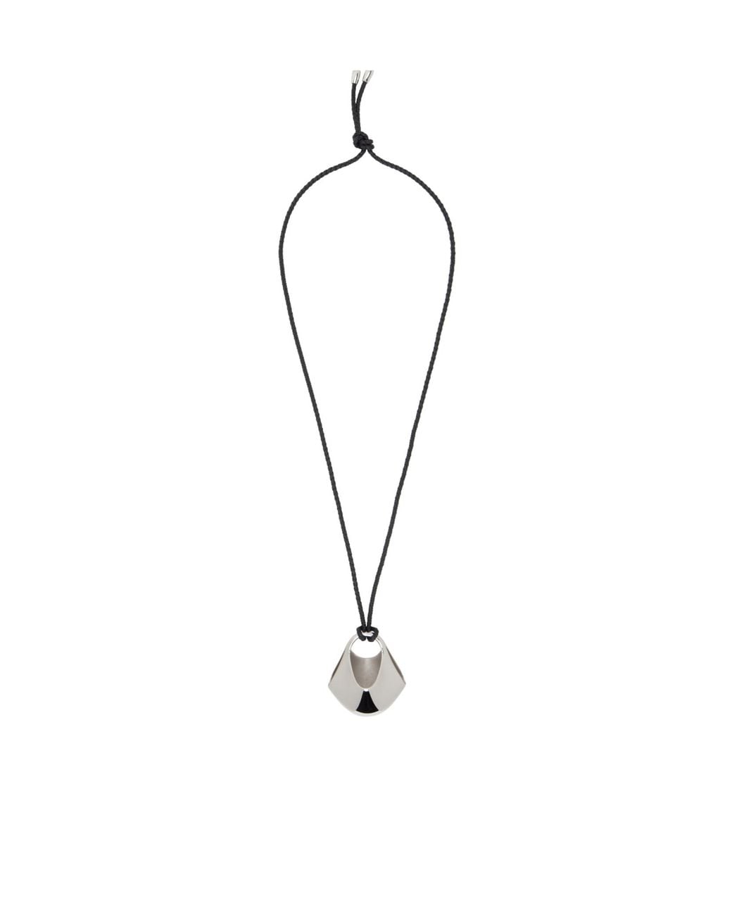 Khaite White Medium-Sized Lotus Pendant Necklace