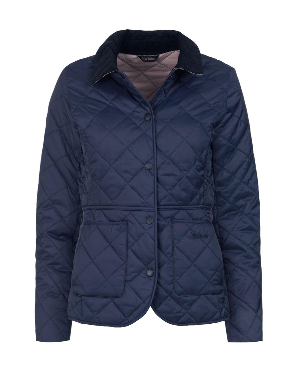 Barbour Blue Quilted Long-Sleeved Casual Jacket