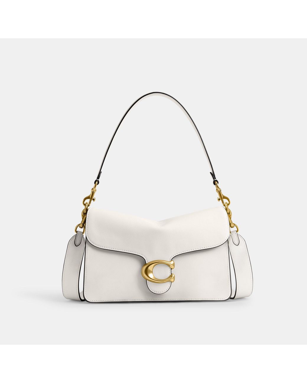 COACH White Chain Tabby Bag