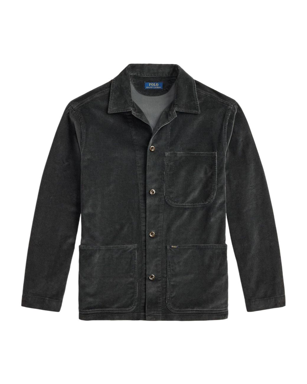 Polo Ralph Lauren Black Corduroy Lapel Workwear Jacket for men