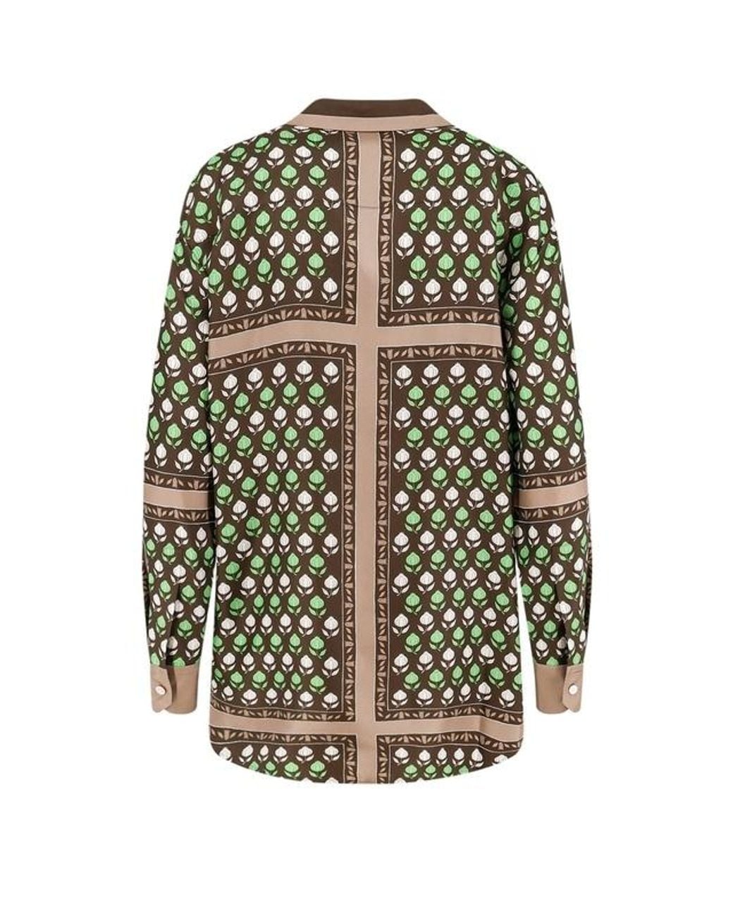 Tory Burch Green Twill Shirt