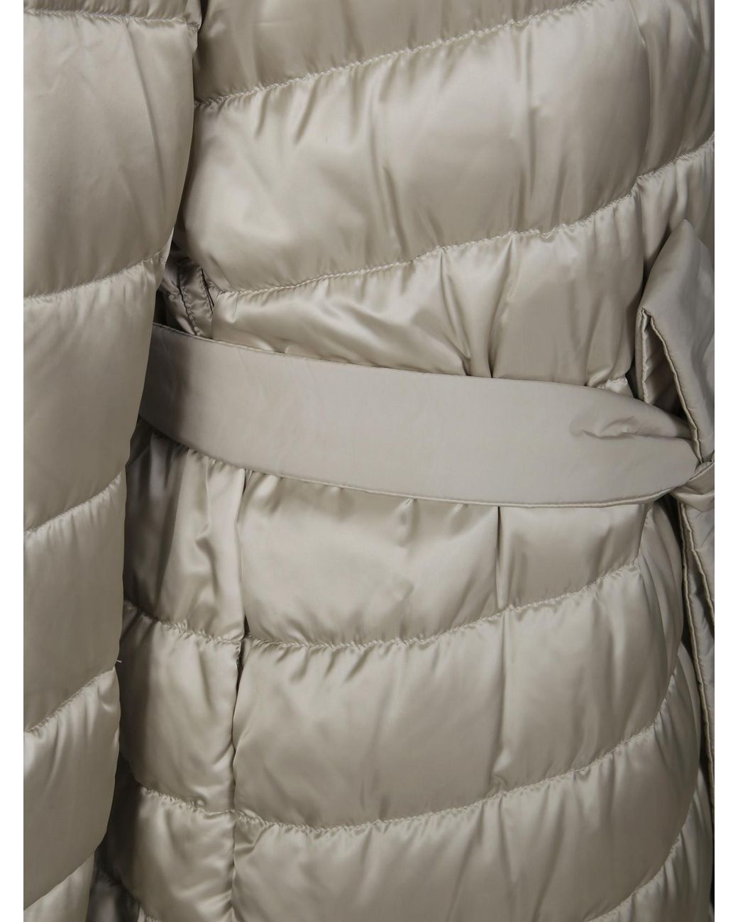 Max Mara White The Cube Button Detailed Belted Jacket