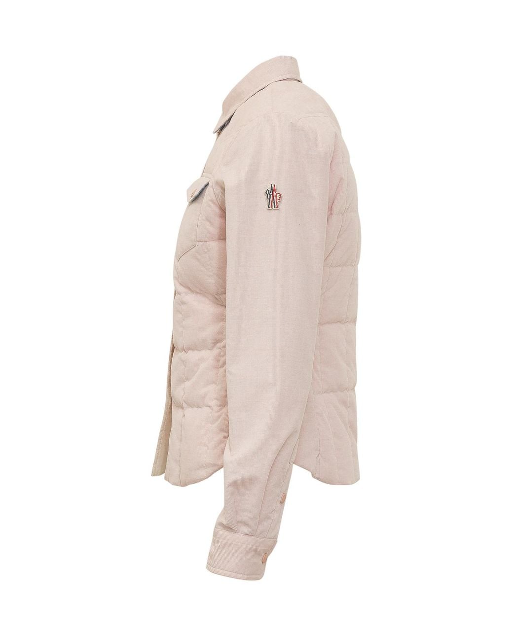 Moncler Natural Grenoble Corduroy Quilted Jacket