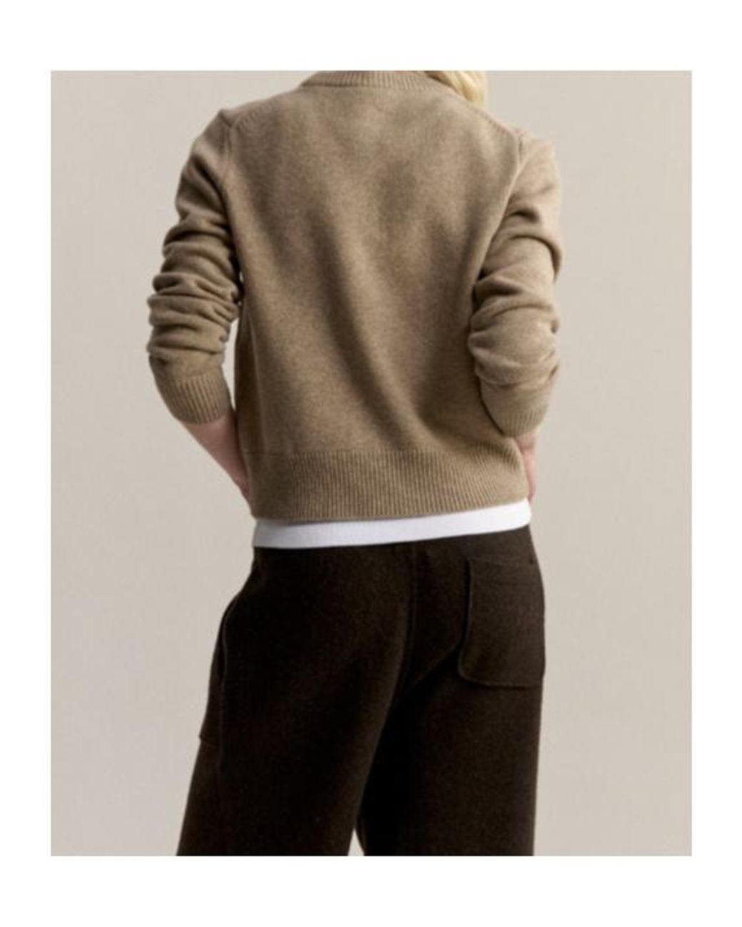 Maison Kitsuné Natural Fox Head Intarsia Merino Jumper