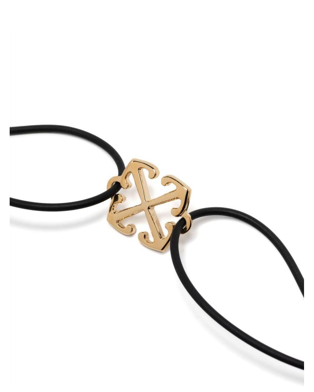 Off-White c/o Virgil Abloh Metallic Arrow Logo Engraved Bracelet