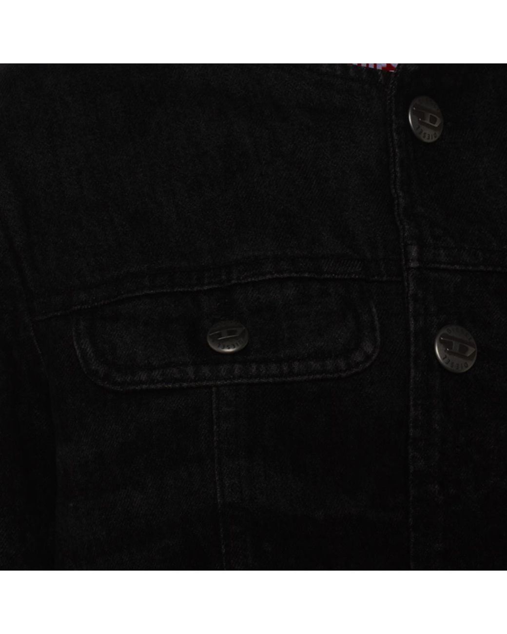 DIESEL Black De-Graffy Distressed Jacket