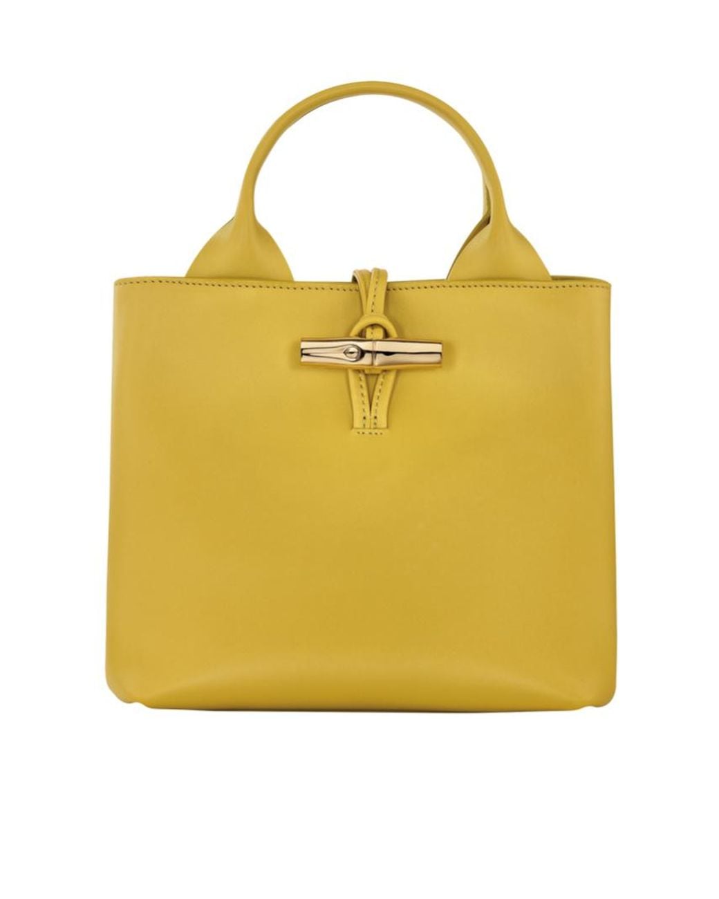 Longchamp Yellow Small Roseau Tote Bag