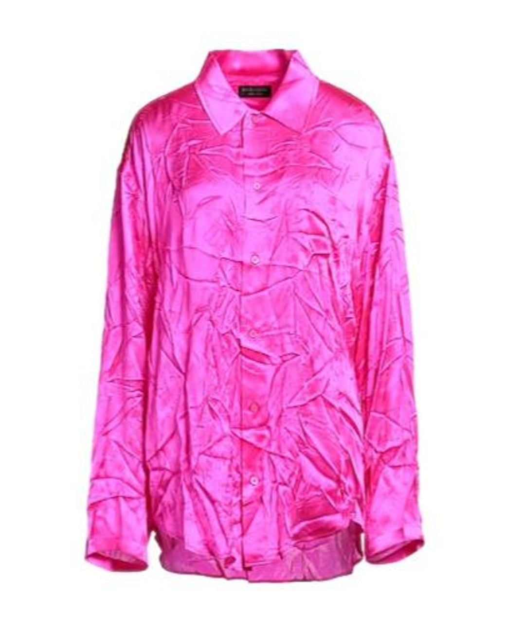 Balenciaga Pink Silk Shirts Blouses