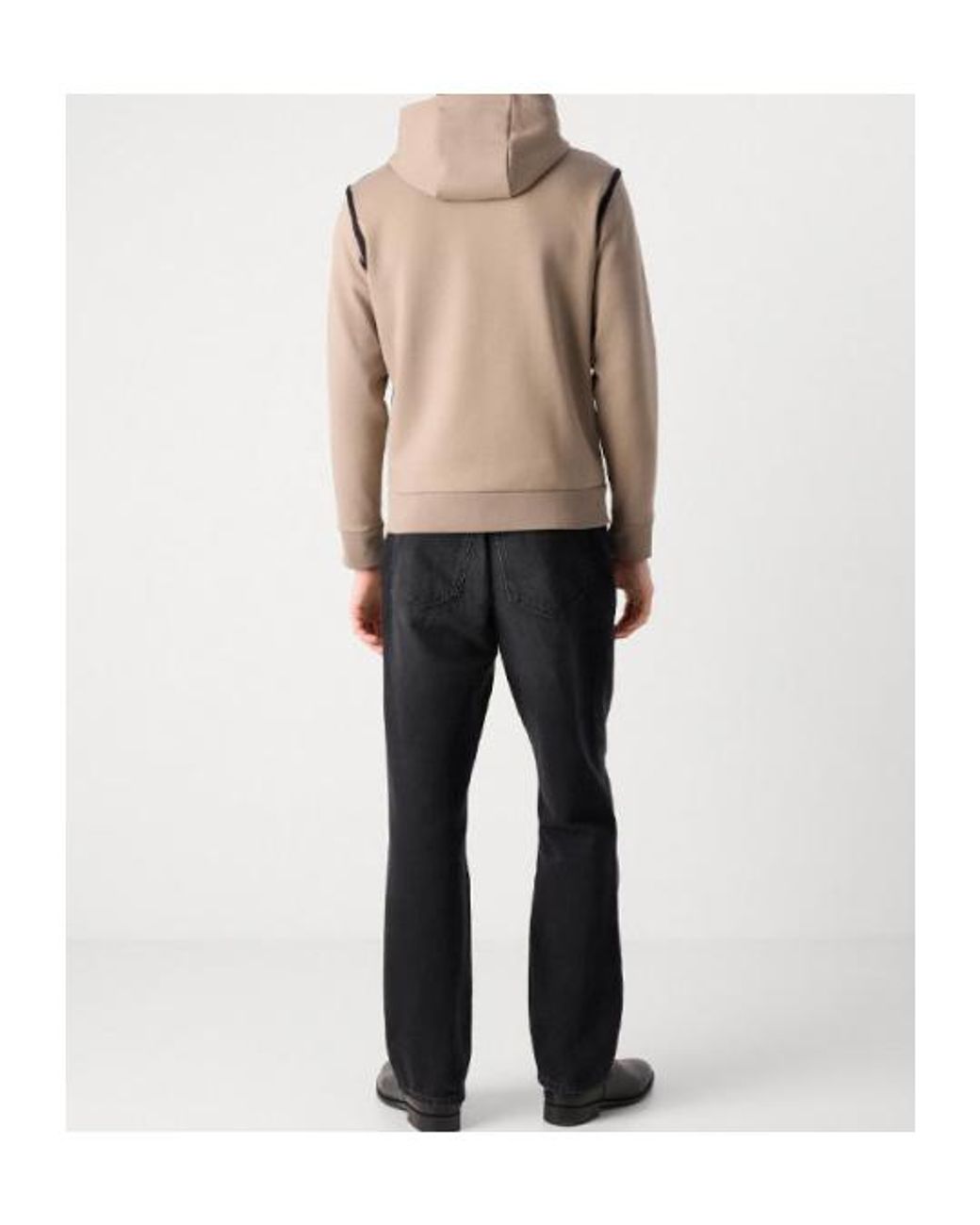 Boss Brown Zip-Up Hoodie for men
