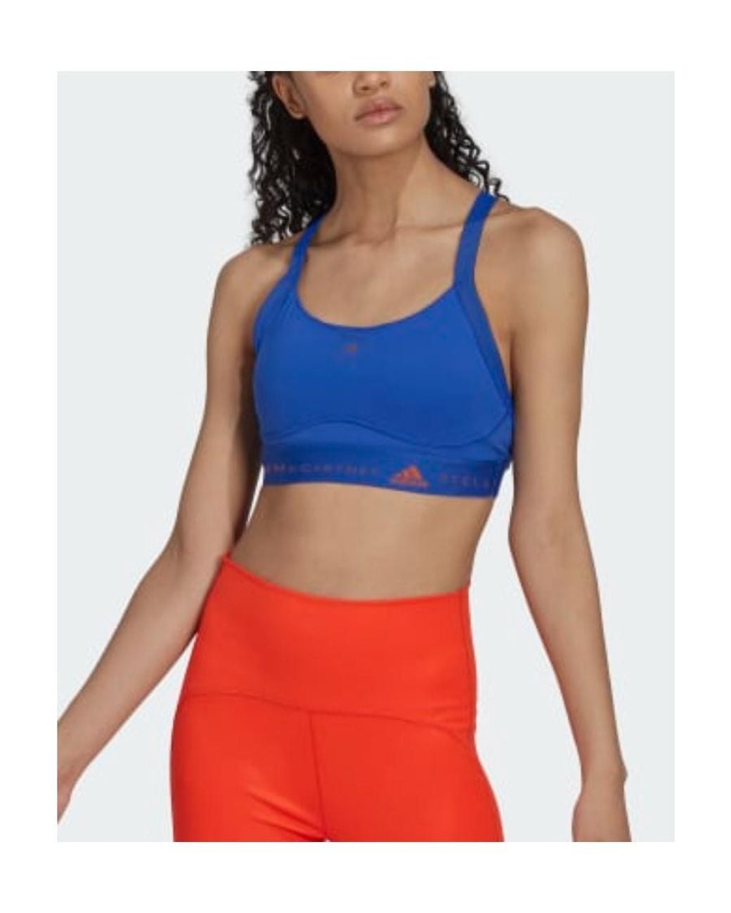 Adidas By Stella McCartney Blue Medium Support Bra