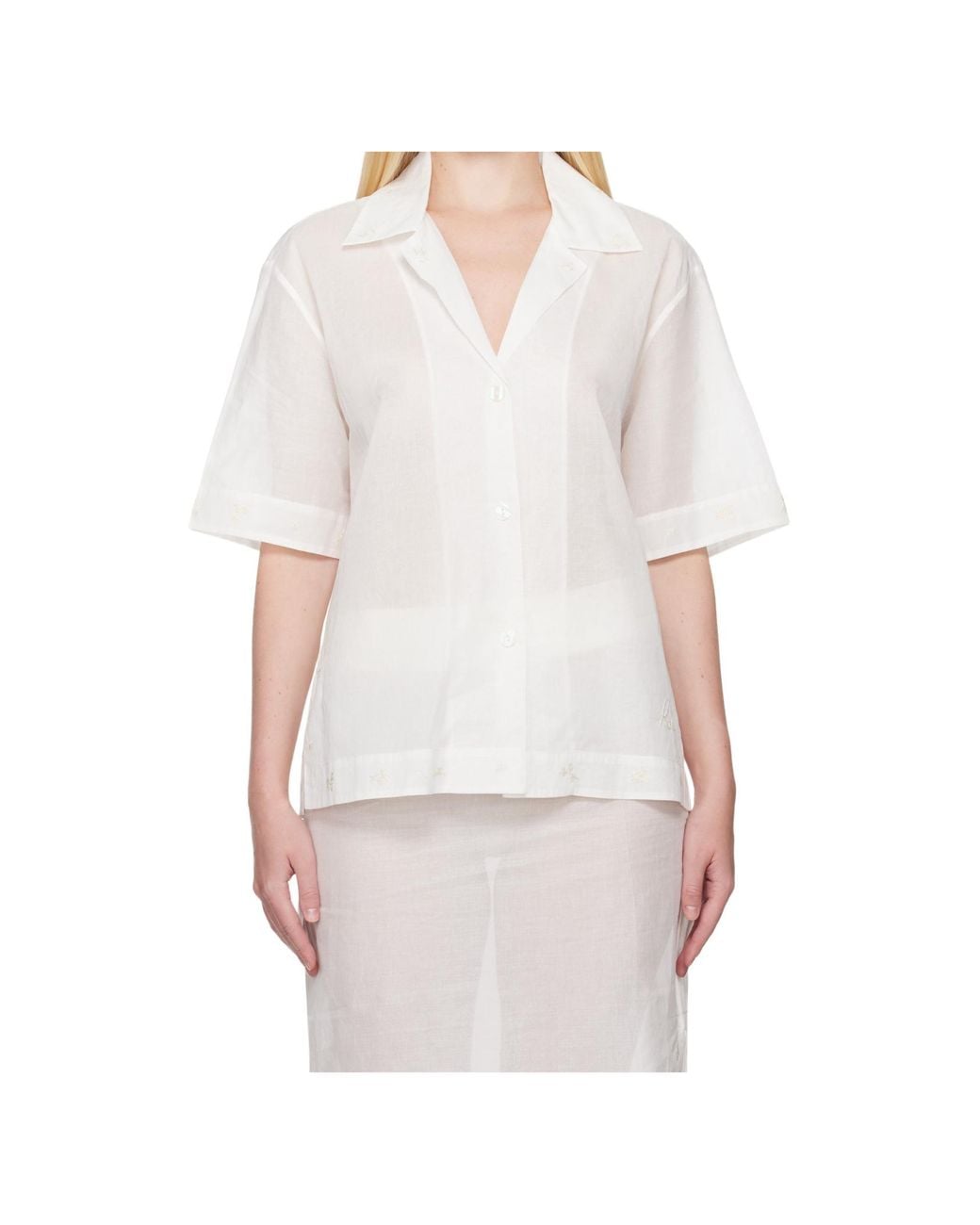 Rohe White Lapel Shirt