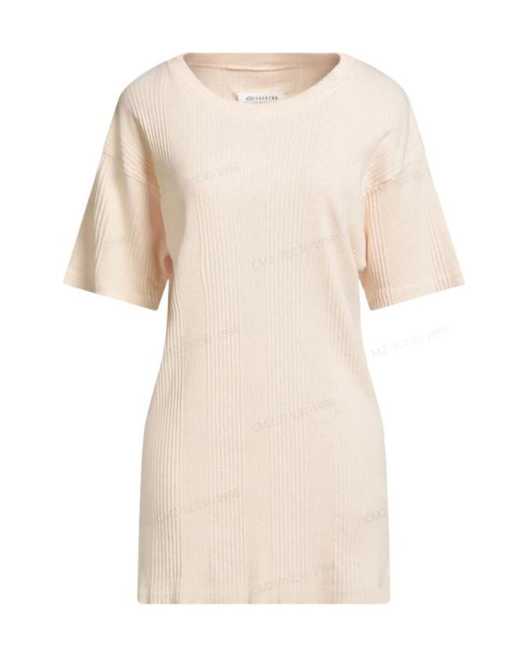 Maison Margiela Natural Basic Solidcolor Shortsleeve Tshirt