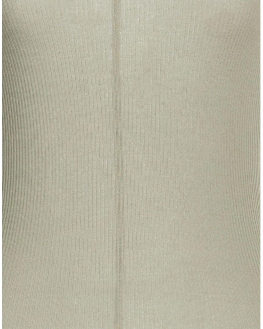 Rick Owens Gray Tank Top Viscose, Silk