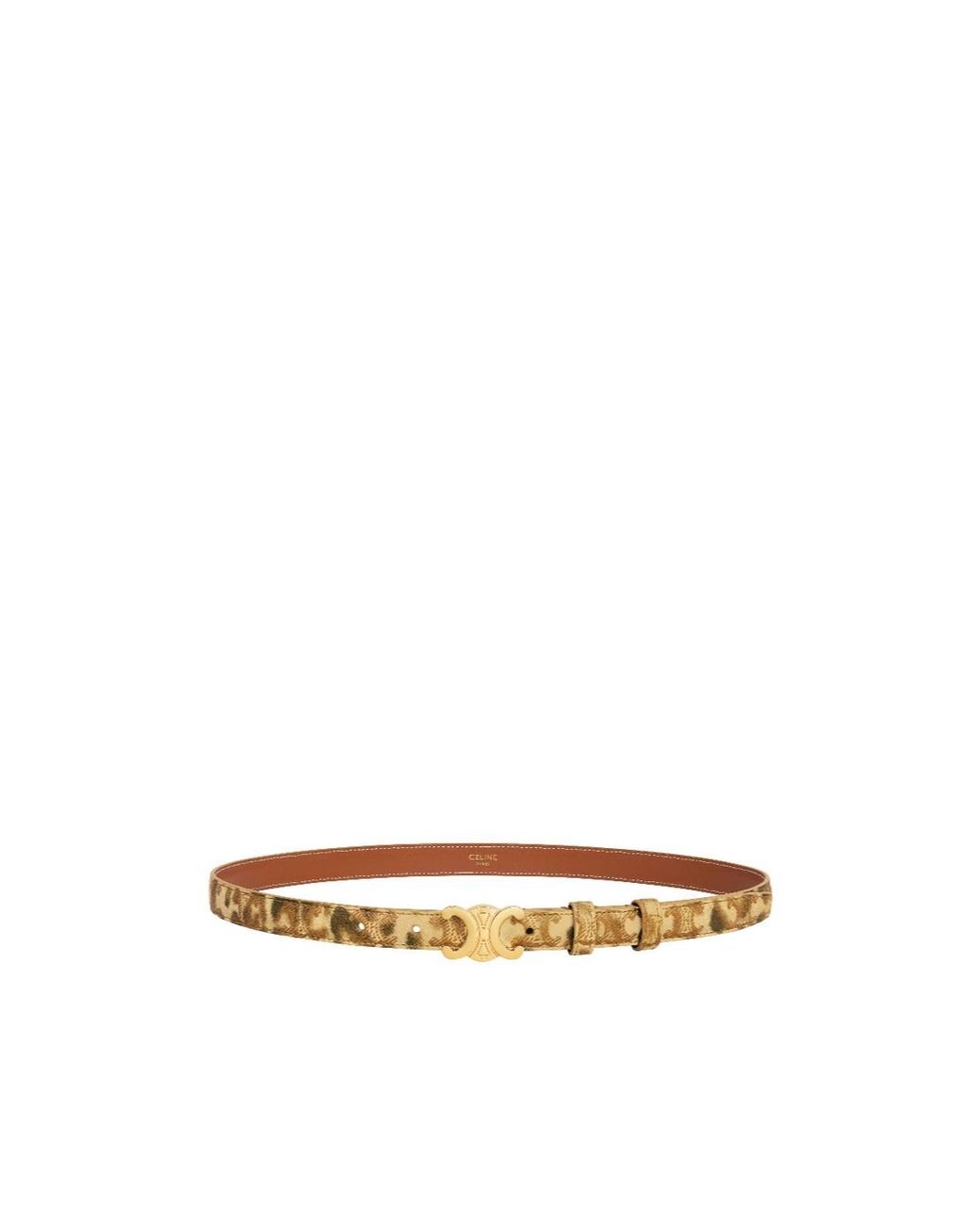 Céline Metallic Small Triomphe Belt