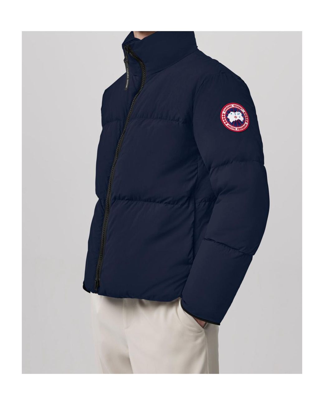 Canada Goose Blue Lawrence Zip-Up Padded Parka for men