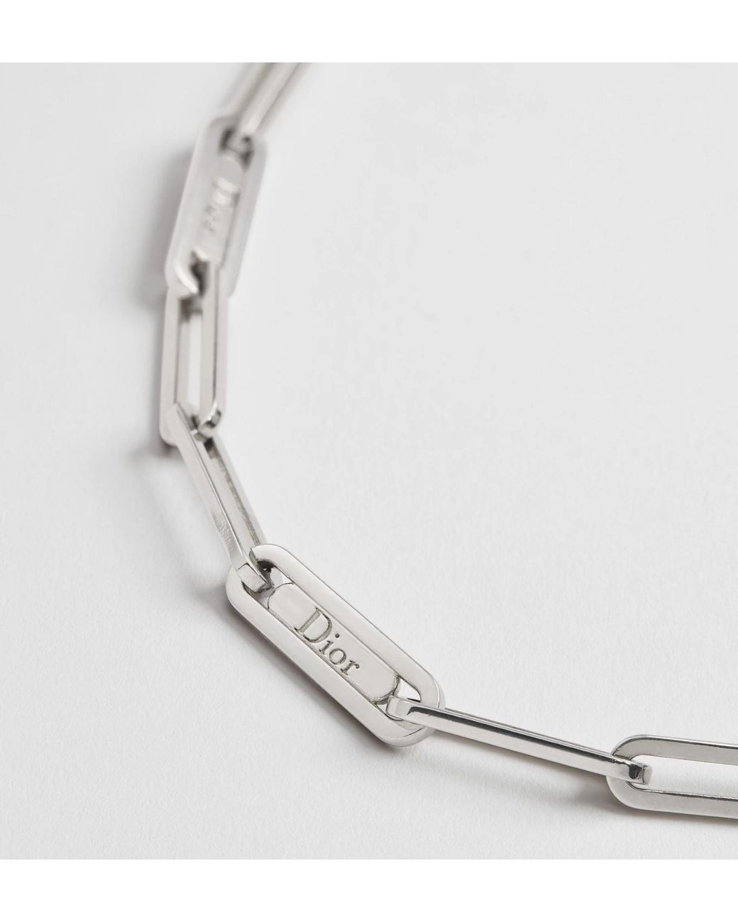 Dior Metallic Link Chain Link Bracelet for men
