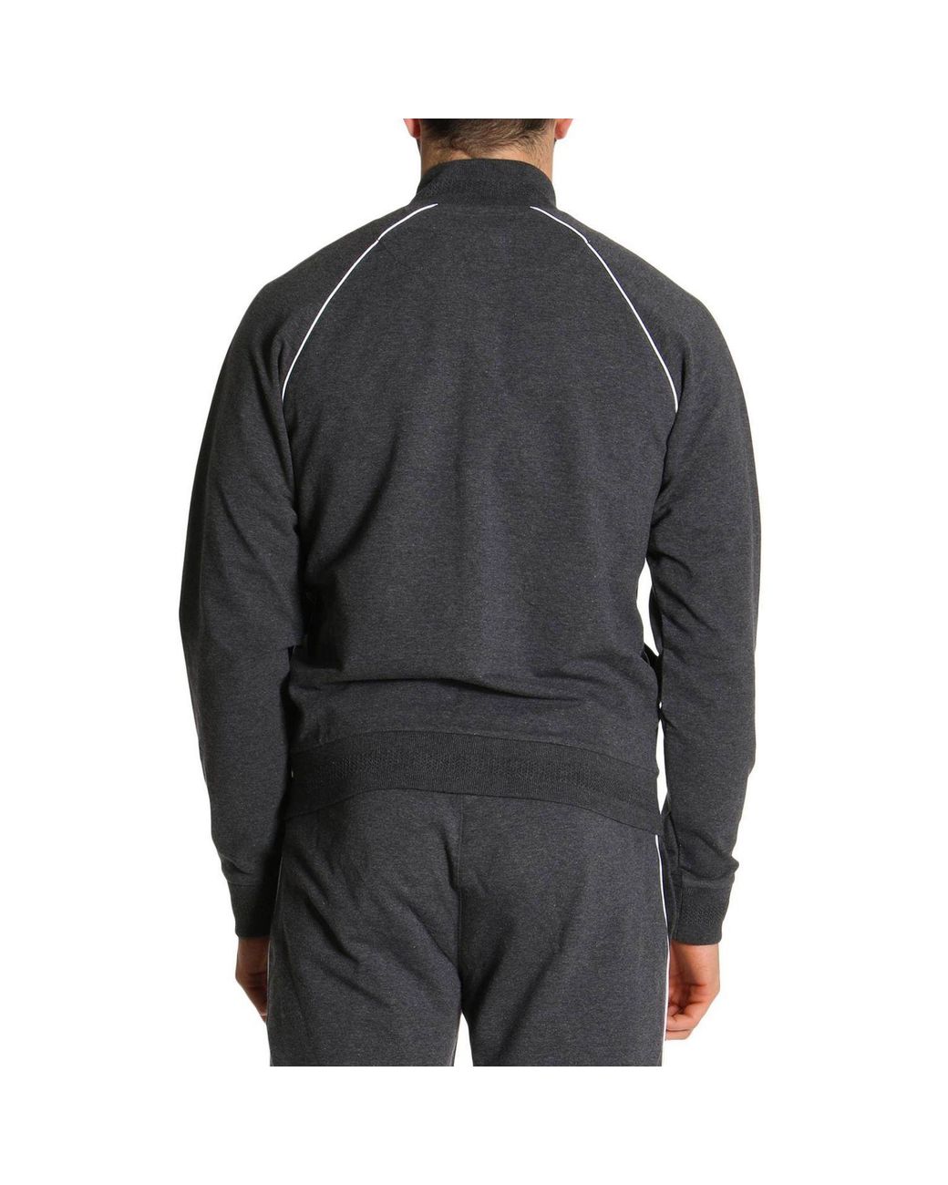 Zegna Gray Logo Casual Jacket for men