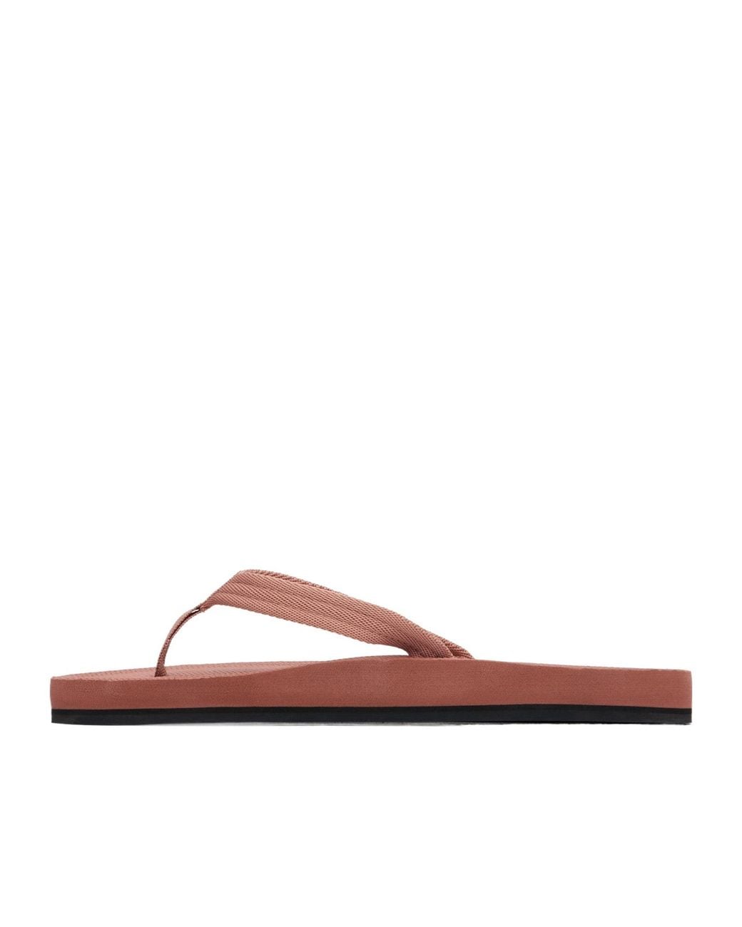 Maison Kitsuné Brown Maison Kitsuné X Indosole Collaboration Easy Living Flip-Flops