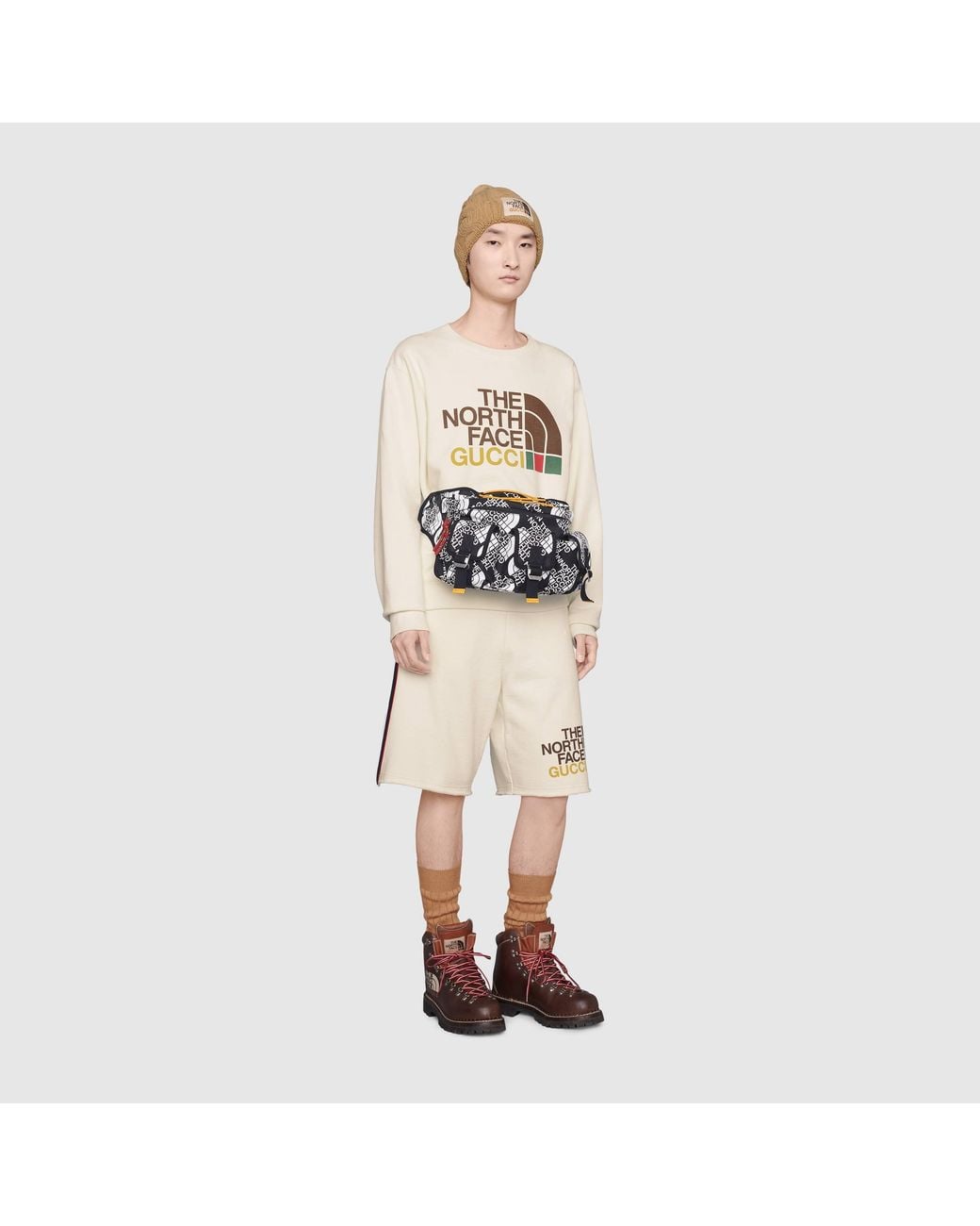 Gucci White X The North Face Logo Sweatshirt for men