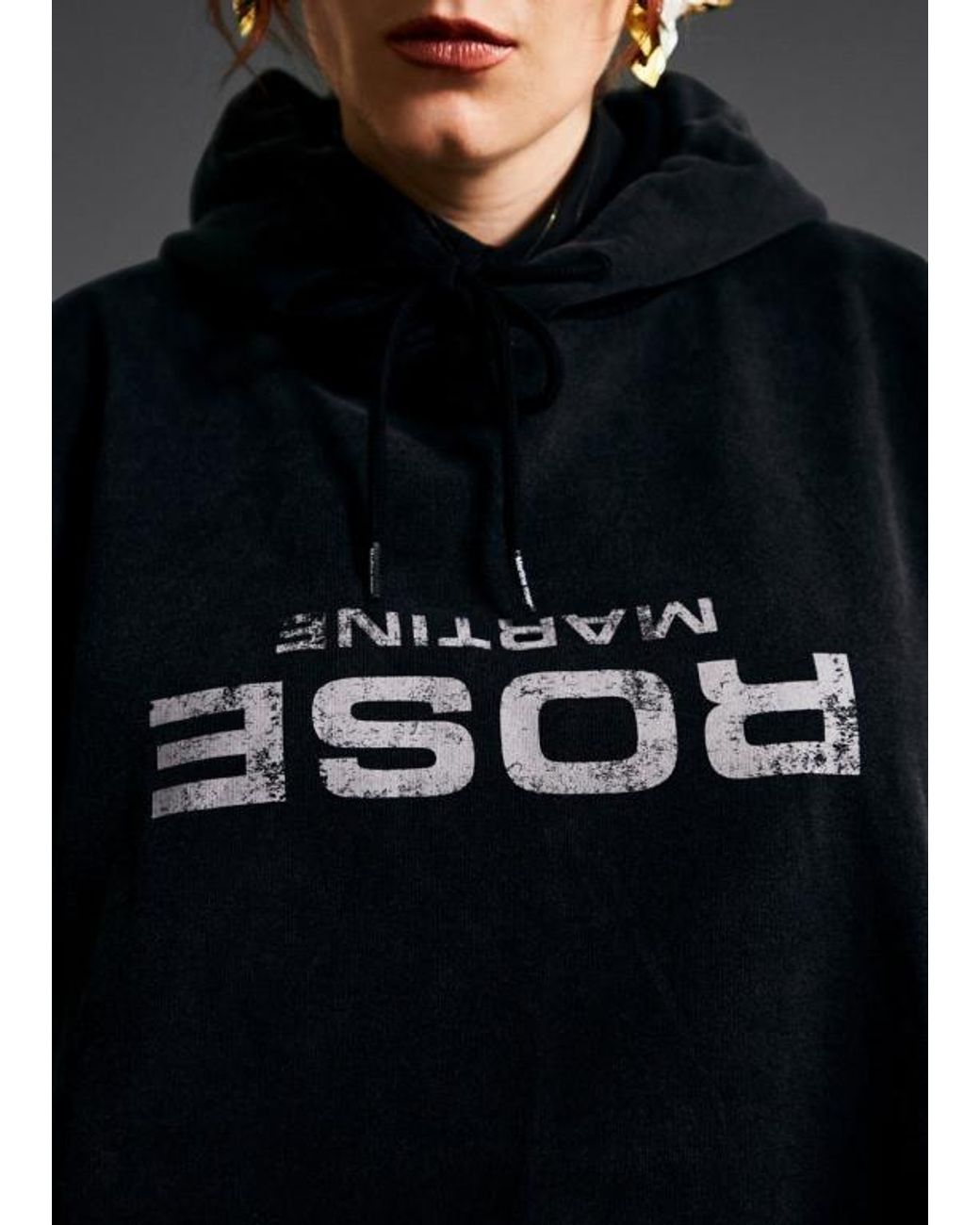 Martine Rose Blue Classic Drawstring Hoodie for men