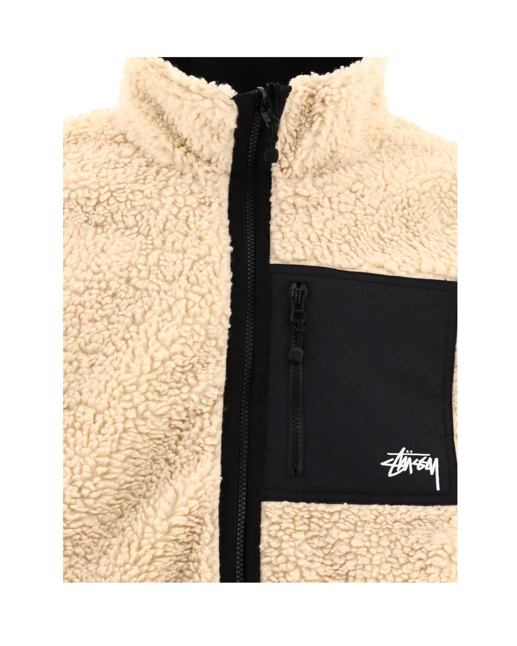 Stussy Natural Stüssy Reversible Fleece Jacket for men