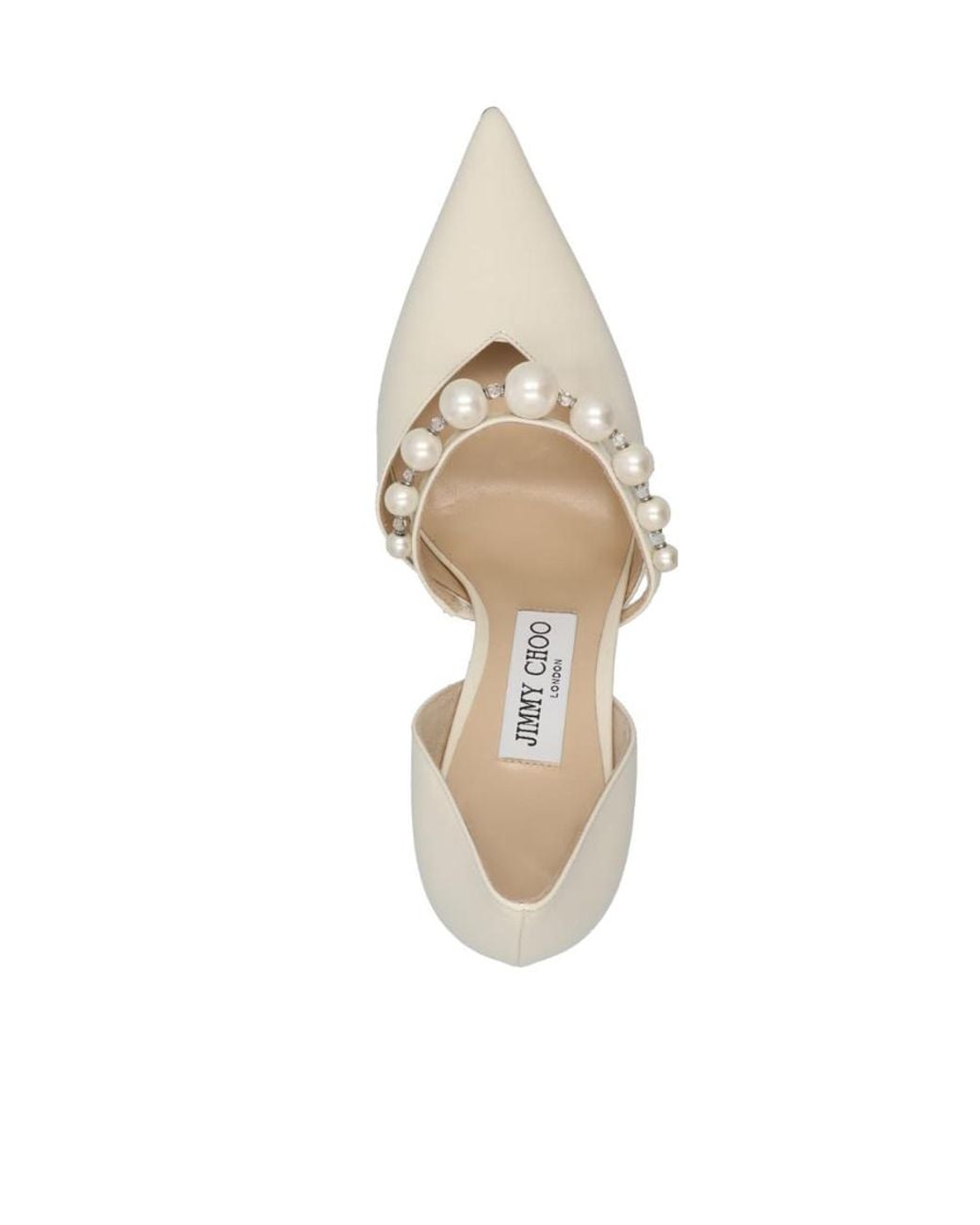Jimmy Choo White Aurelie 85 Pumps