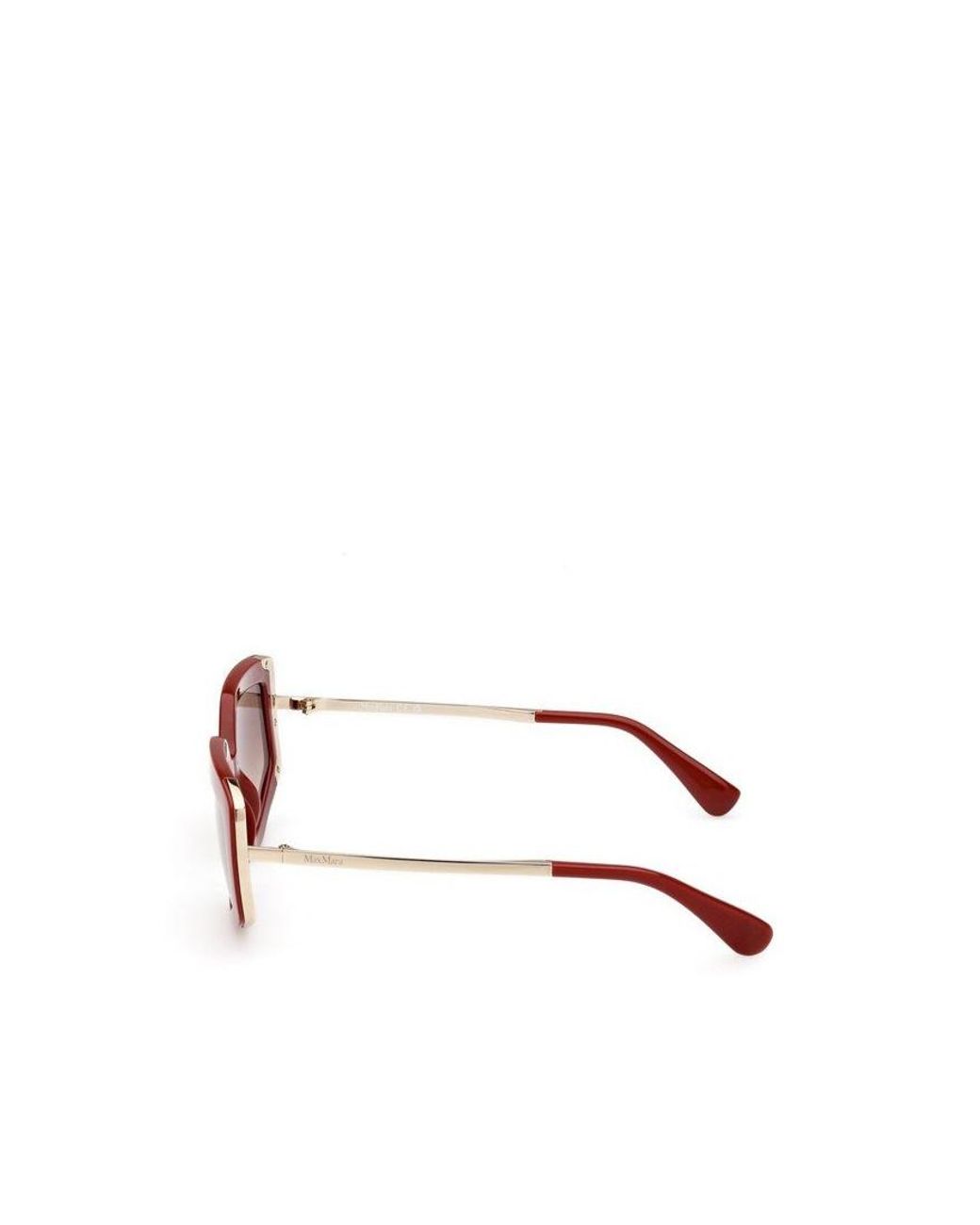 Max Mara Pink Irregular Frame Sunglasses