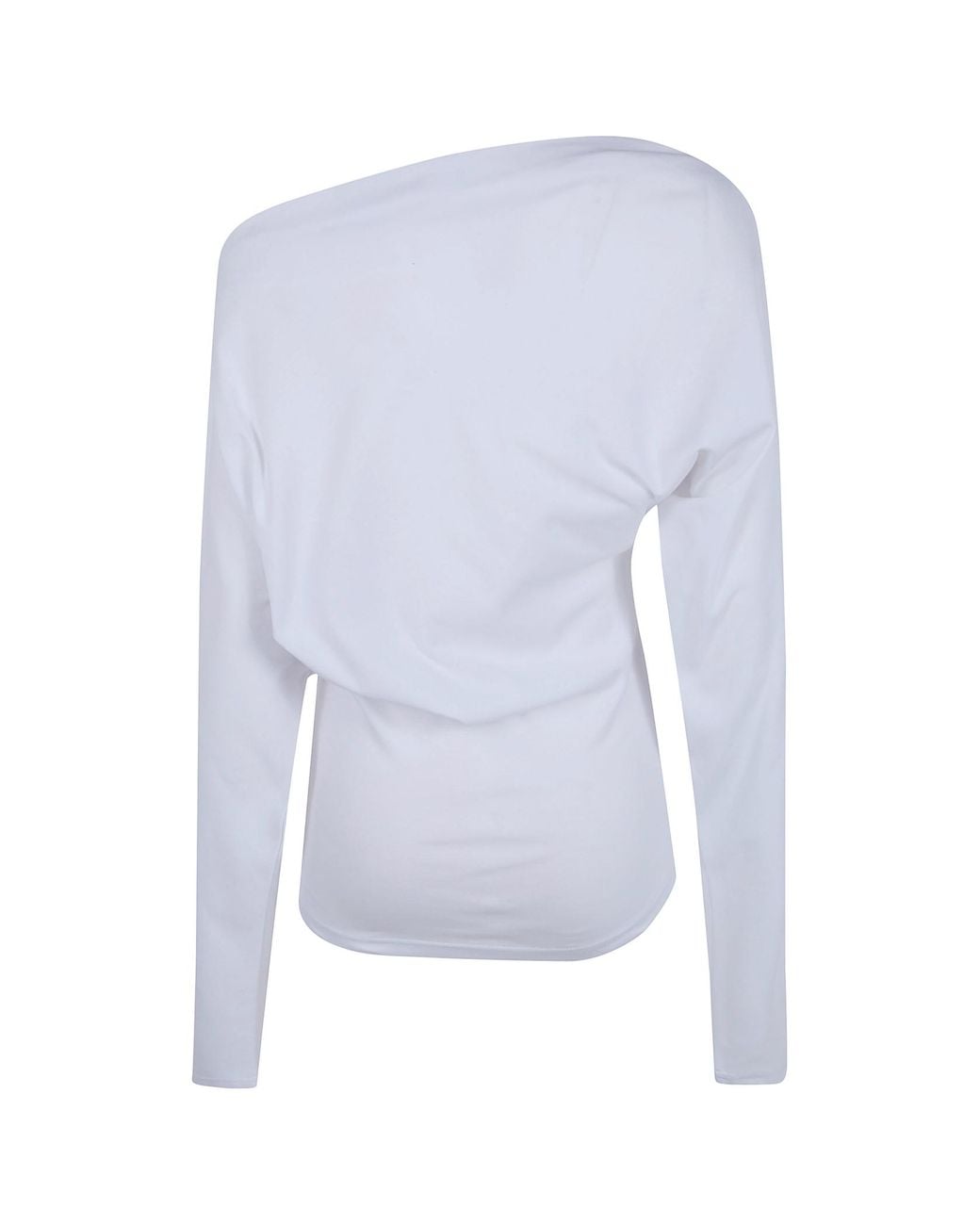 Ann Demeulemeester Blue Drop Shoulder Top