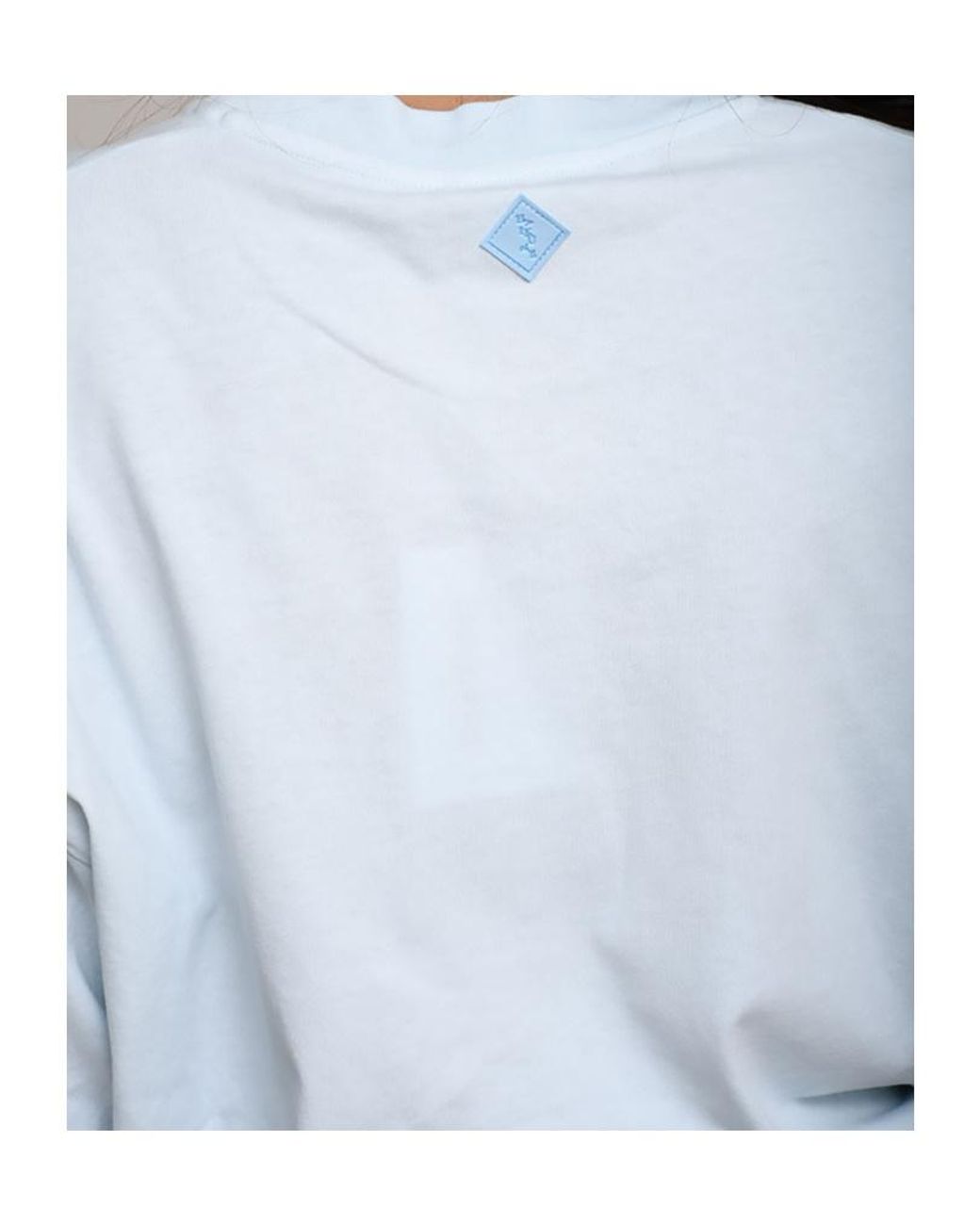 Haikure White Crewneck Short-Sleeved T-Shirt