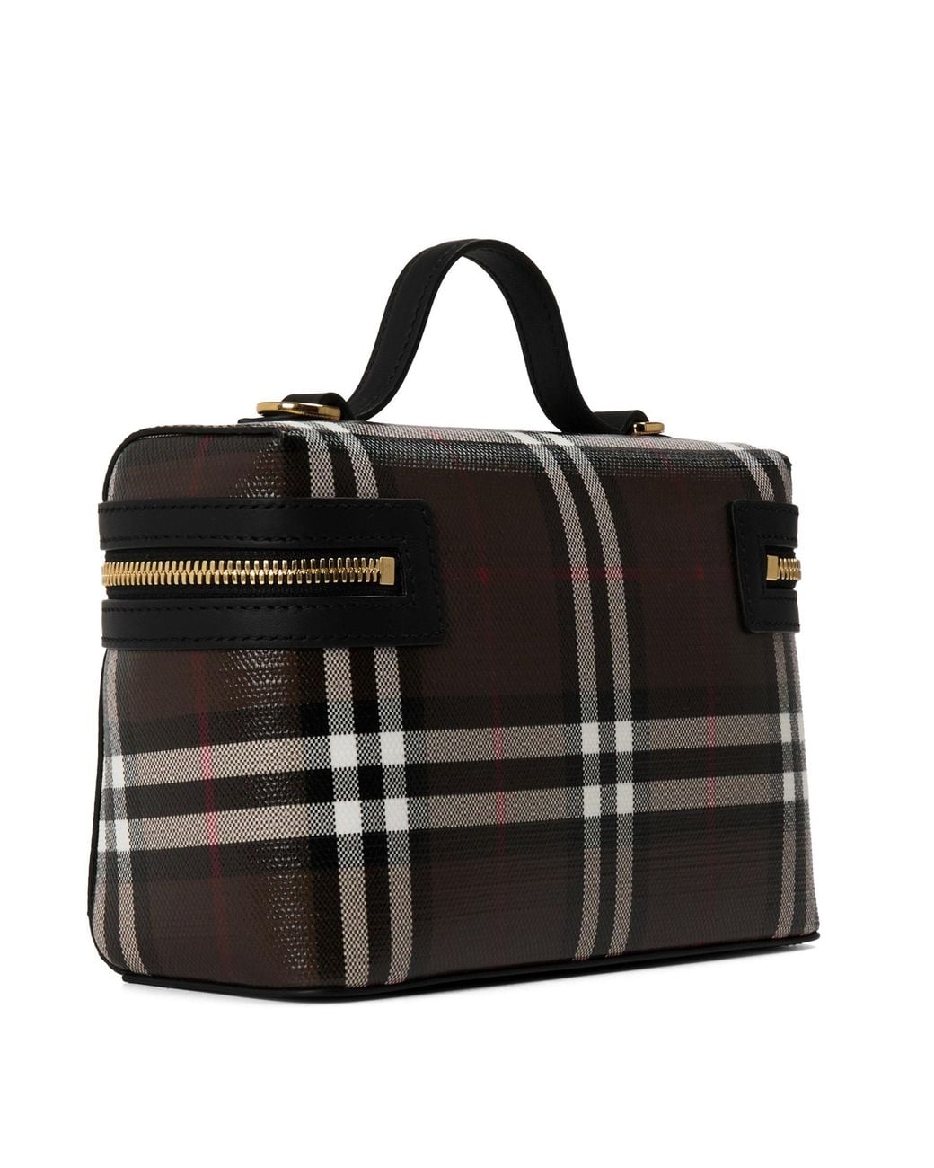 Burberry Black Burb Vanity Case Top Handle Bag