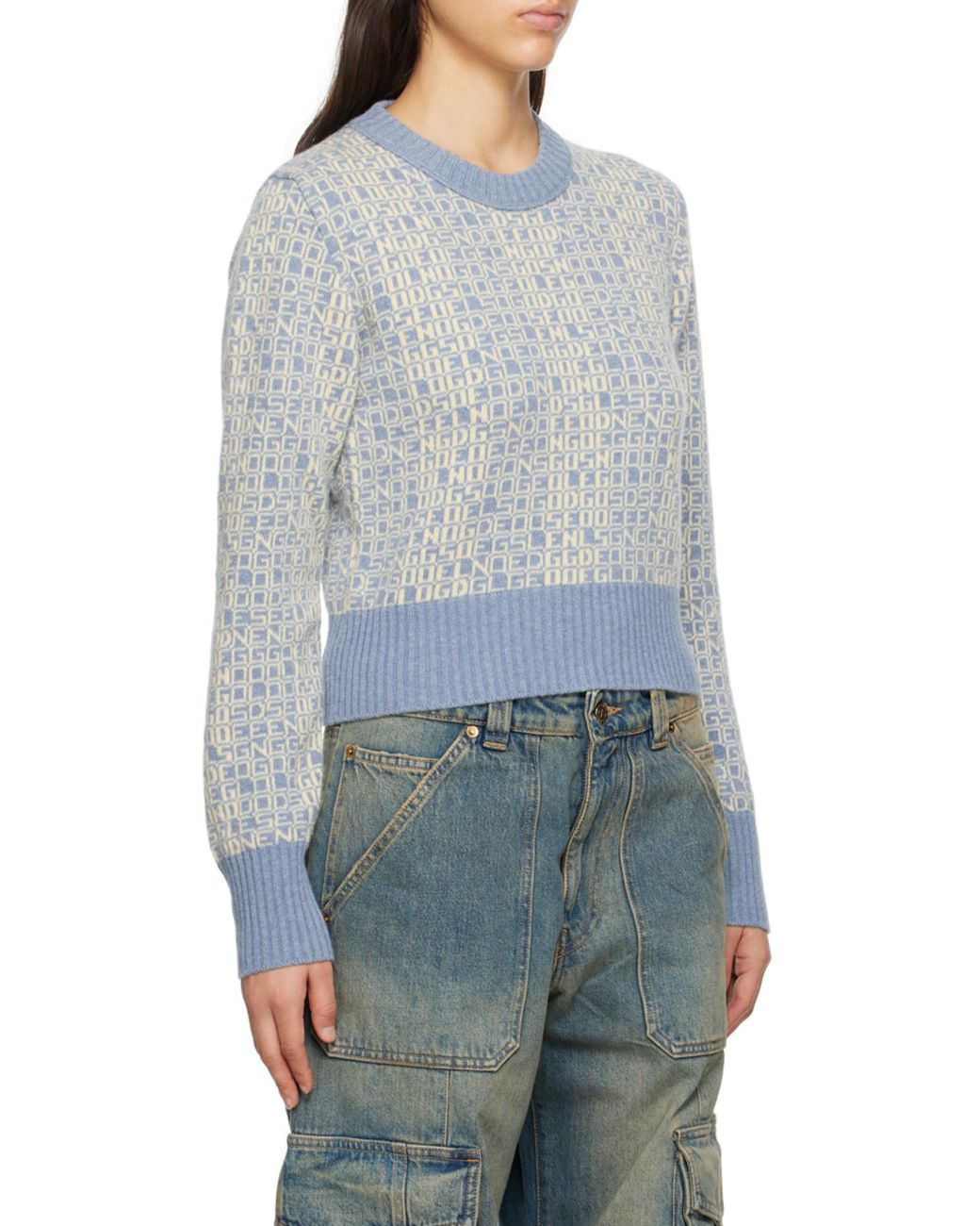 Golden Goose Deluxe Brand Gray Crewneck Long-Sleeved Jumper