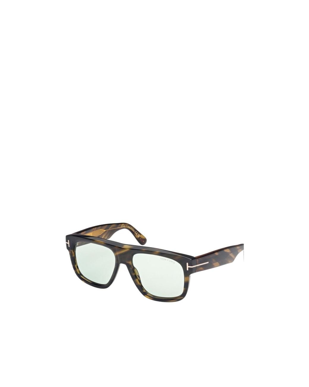 Tom Ford White Eyewear Pilot Frame Sunglasses for men