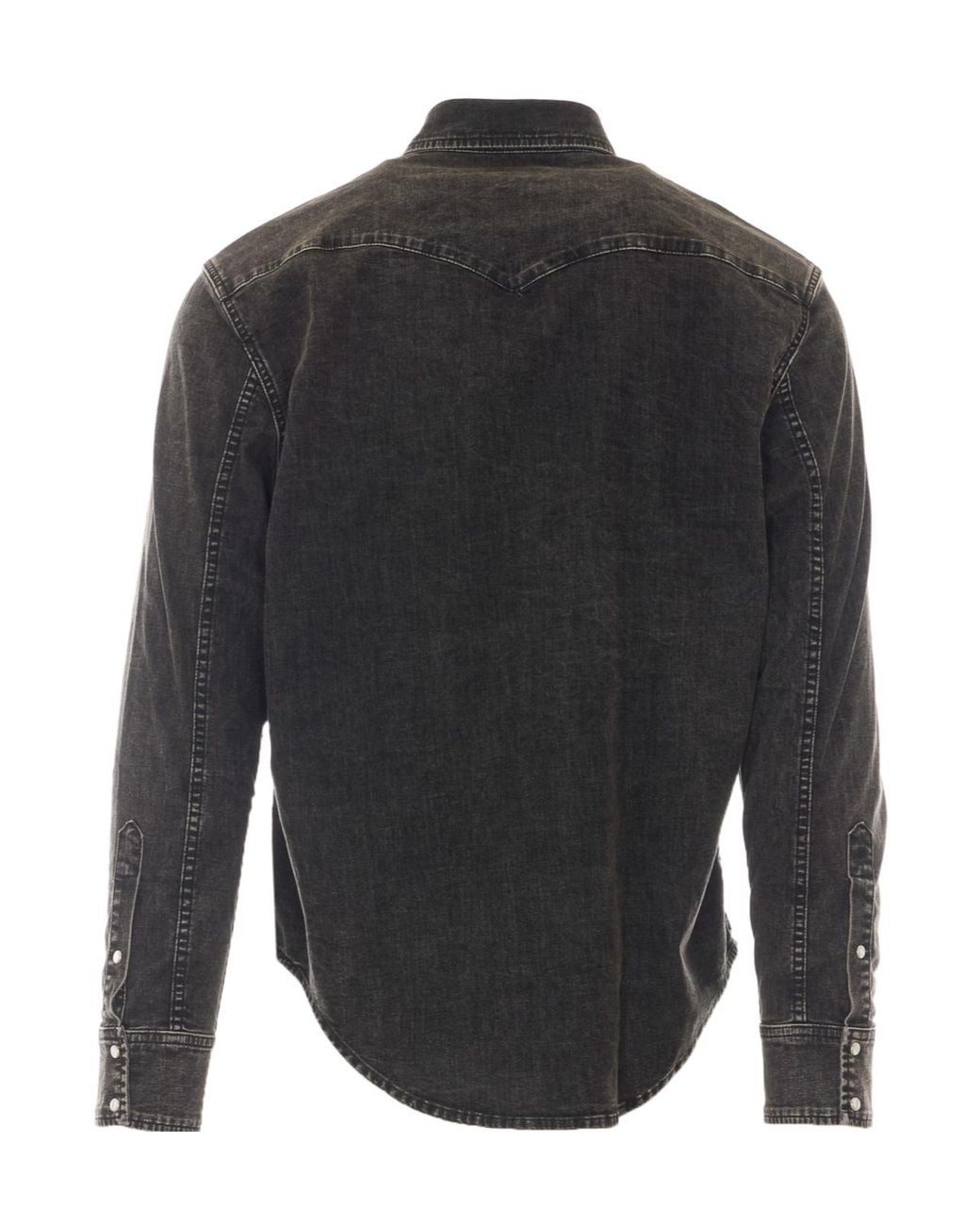 Dondup Black Western Denim Shirt for men