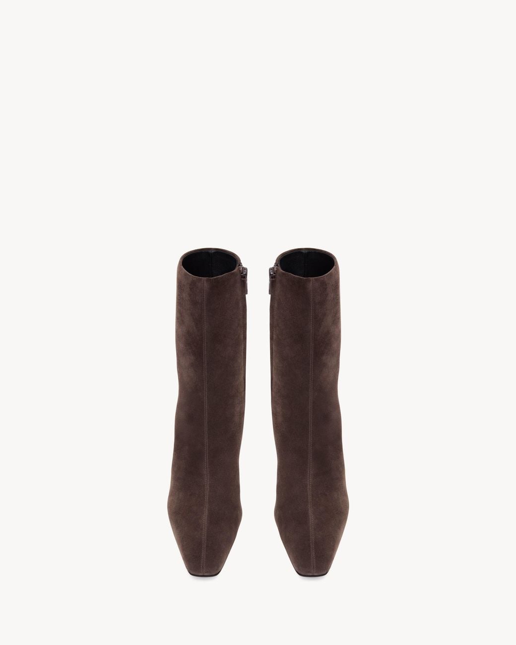 Saint Laurent Brown Pointed Ankle Boots