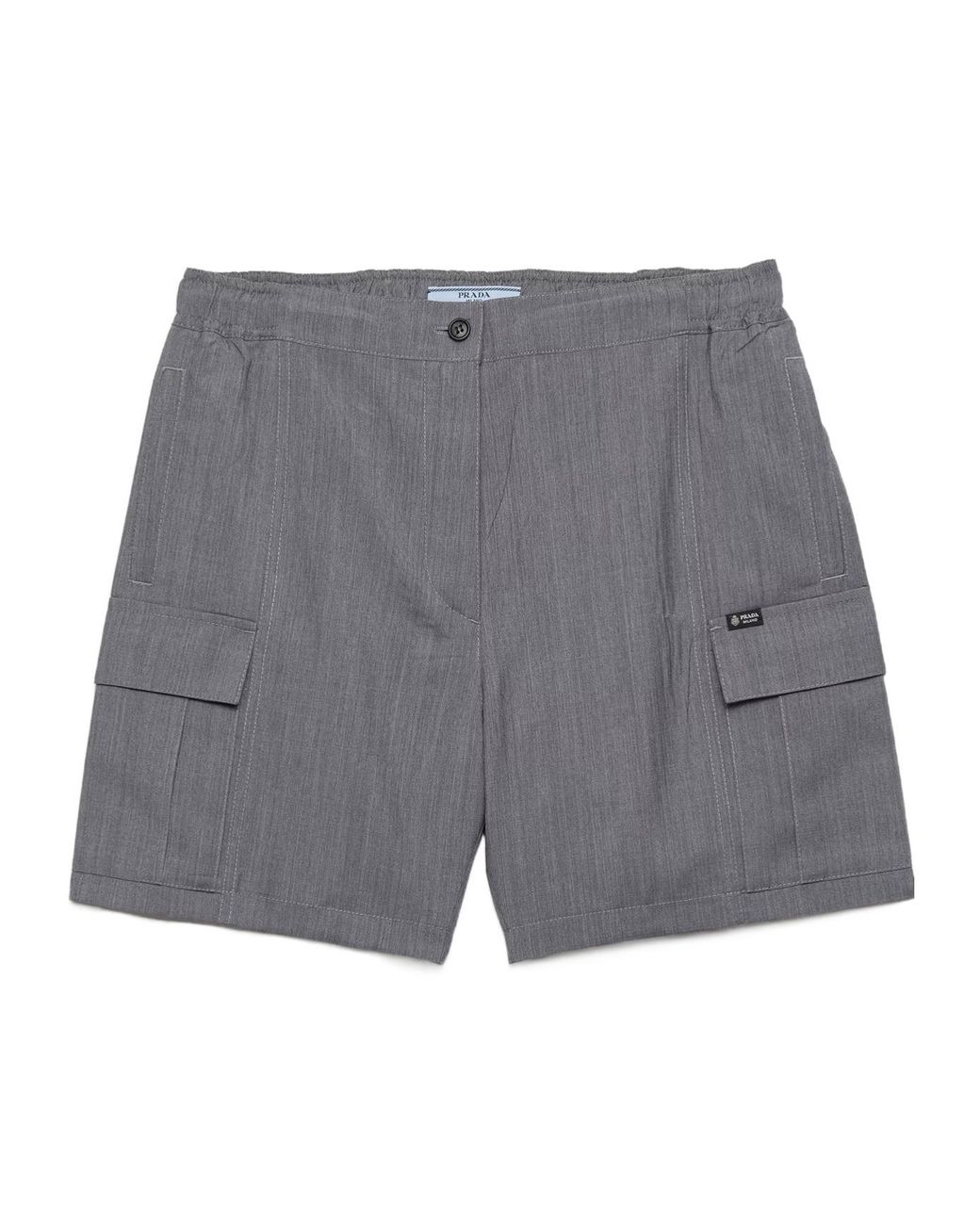 Prada Gray Light Mohair Shorts