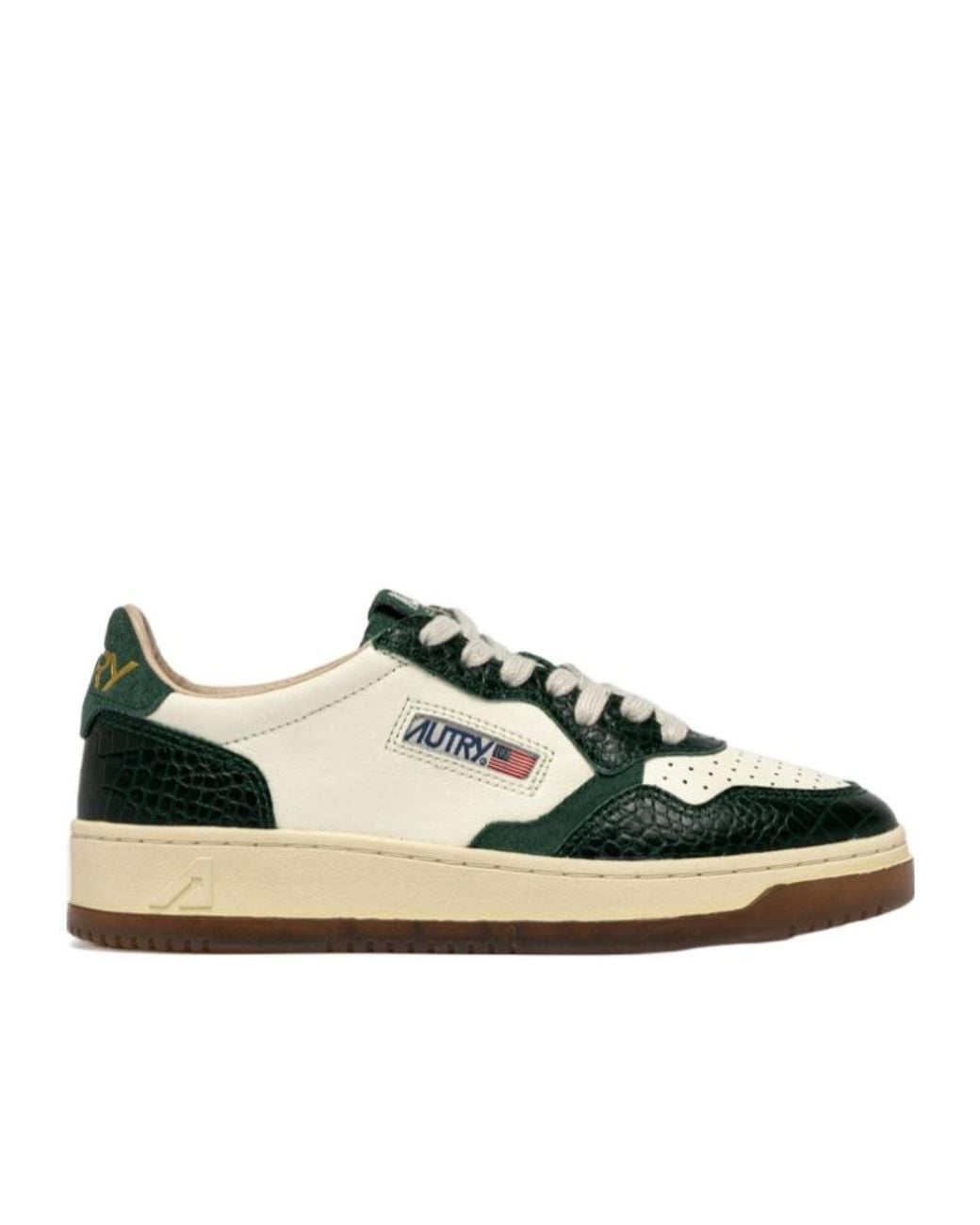 Autry Black Medalist Lace-Up Sneakers for men