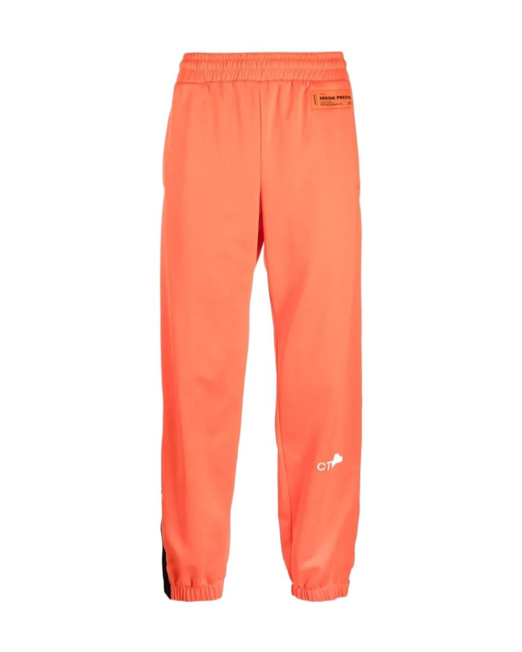 Heron Preston Orange Logo Sweatpants for men