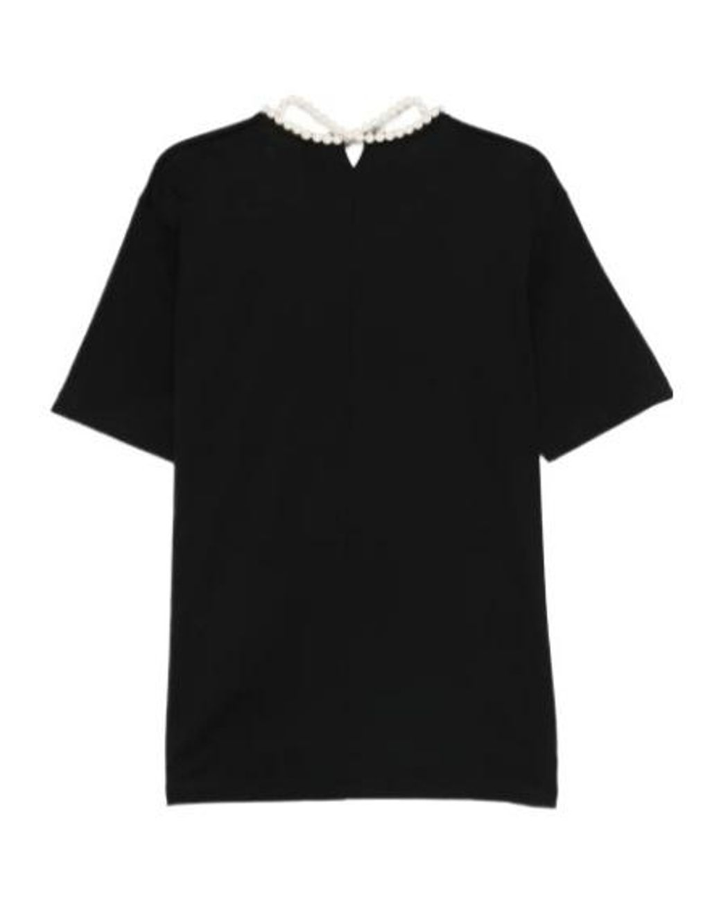 Junya Watanabe Black Faux Pearl T-Shirt