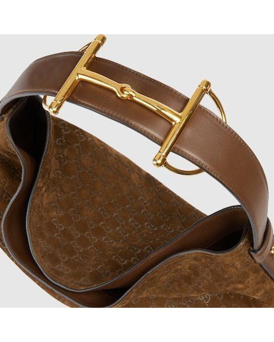 Gucci Brown Beatrix Large Tote Bag, Suede