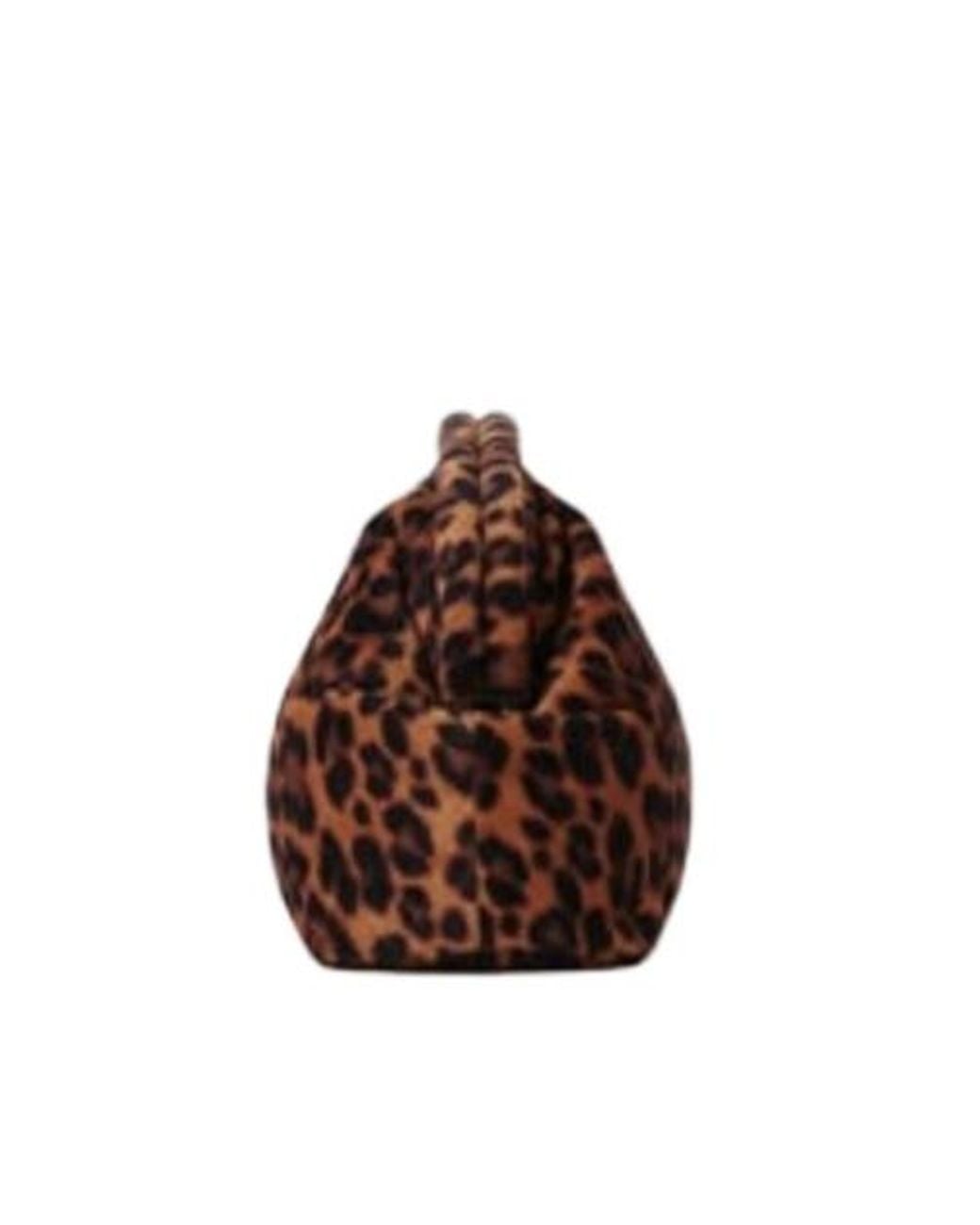 Stella McCartney Brown Leopard Falabella Padded Clutch Bag