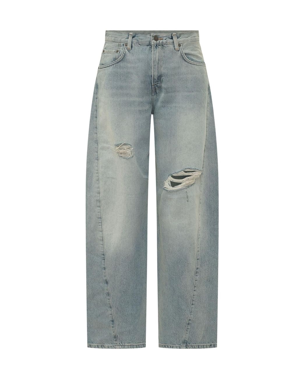 Haikure Gray Clyde Double Wide-Leg Jeans