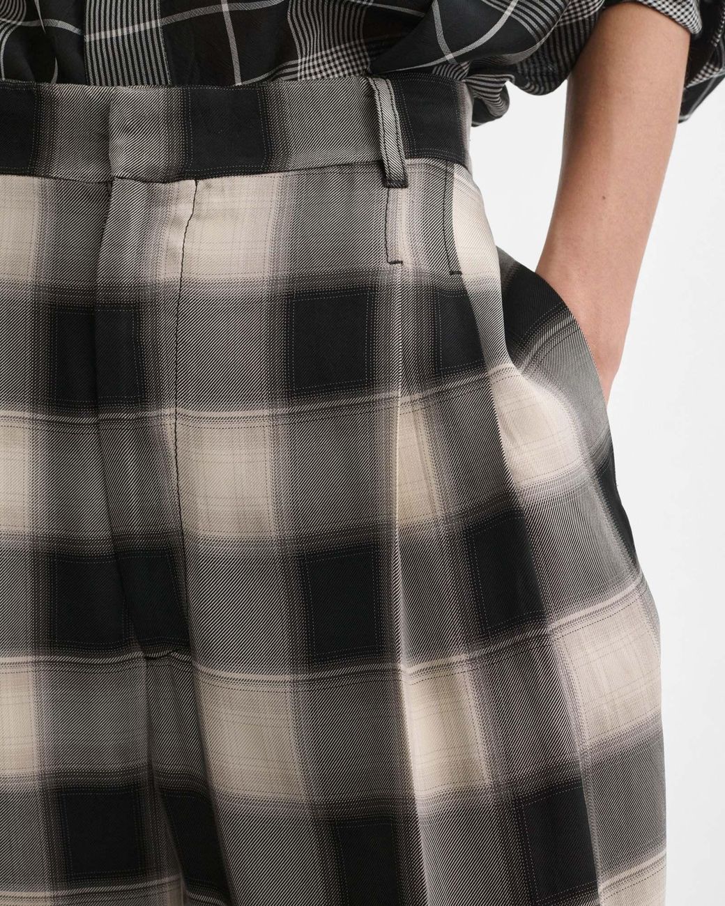 Phoebe Philo Gray Double Pleat Trousers