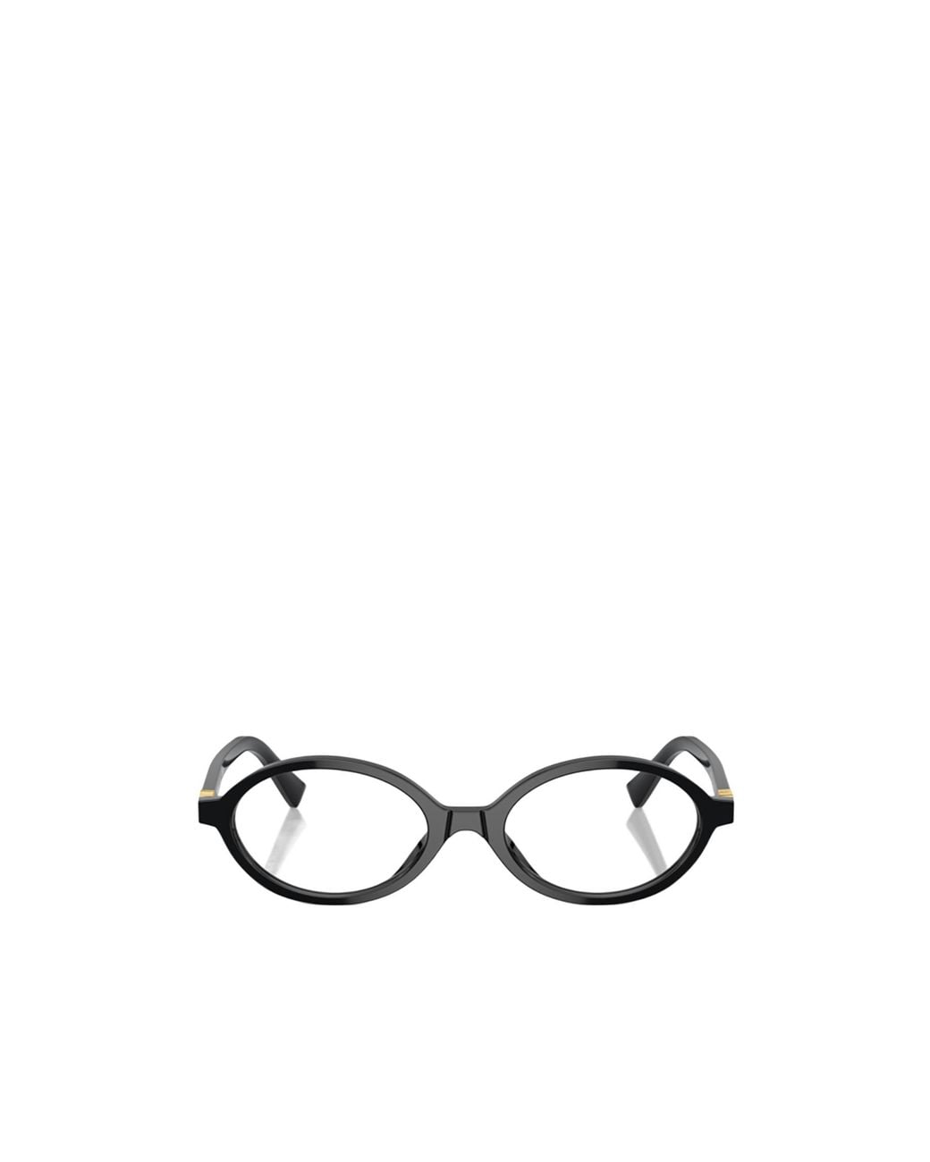 Miu Miu White Eyewear Oval Frame Full Rim Glasses