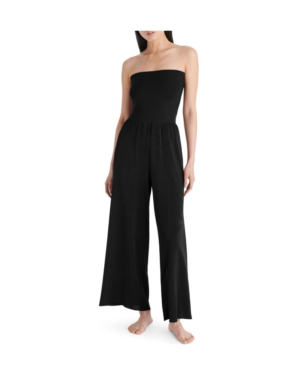 Eres Black High-Waisted Trousers