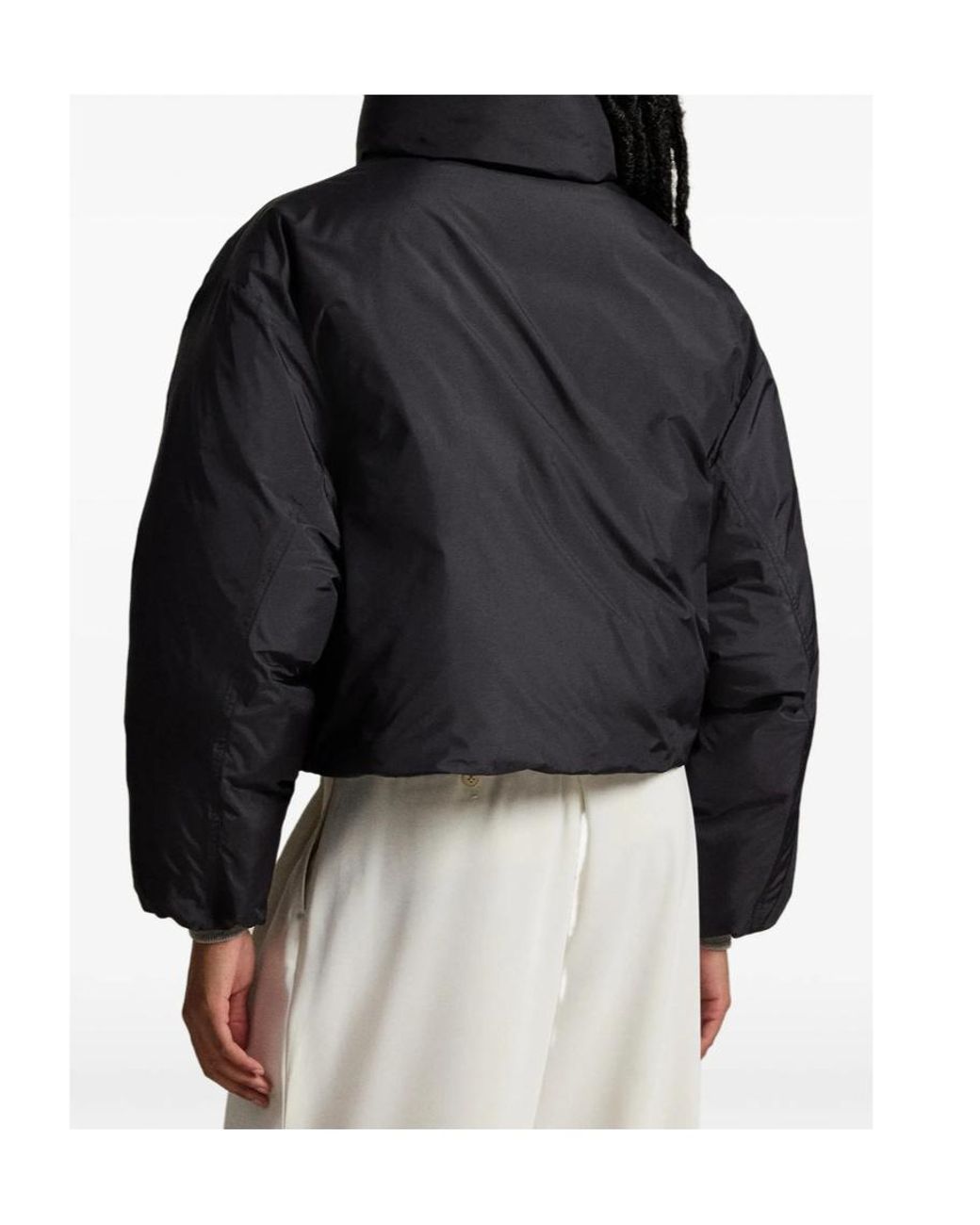 Polo Ralph Lauren Black Button-Fastening Puffer Jacket