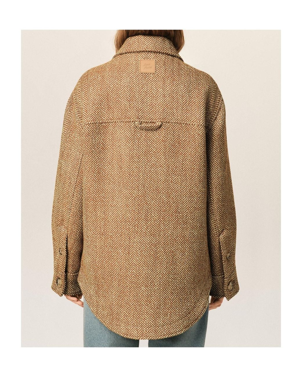 AMI Natural Ami Button-Down Jacket for men