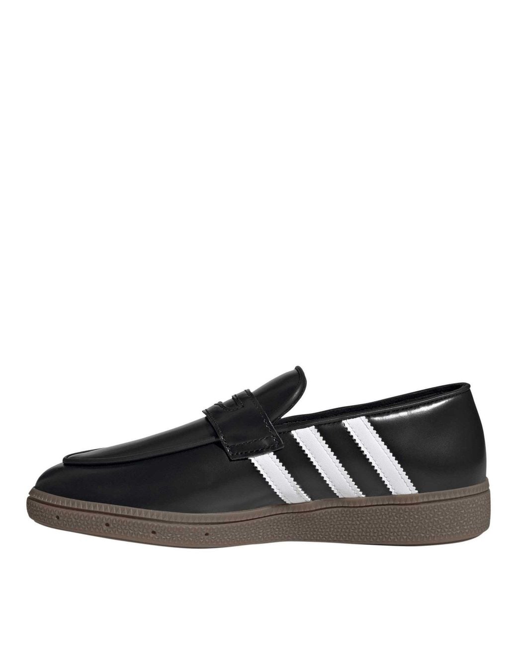 Adidas Originals Black Leather Slip-On Loafer Sneaker